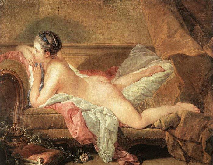 Francois Boucher Resting Girl